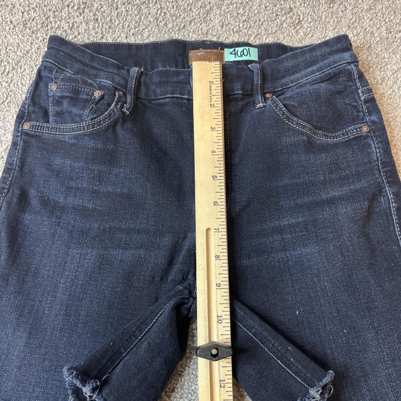 Mother Shorts Womens 28 Dark‎ Wash Denim Cutoff Raw Hem Jean Mid Rise Stretch - Picture 6 of 14